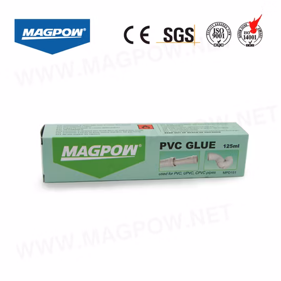 투명한 고점도 CPVC 및 UPVC 파이프 포장 PVC 접착제